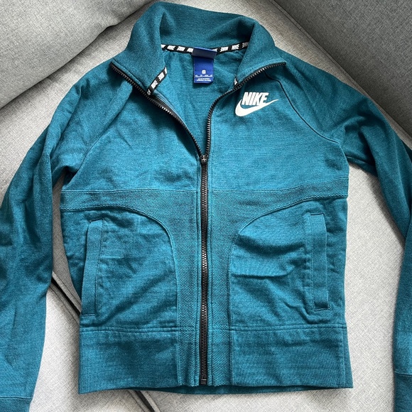 Nike zip up teal jacket in size XS - Picture 1 of 2